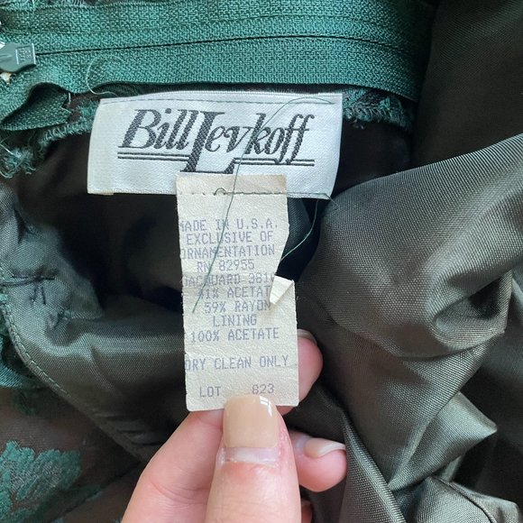 Vintage Copper/Green Gown - Picture 4 of 5